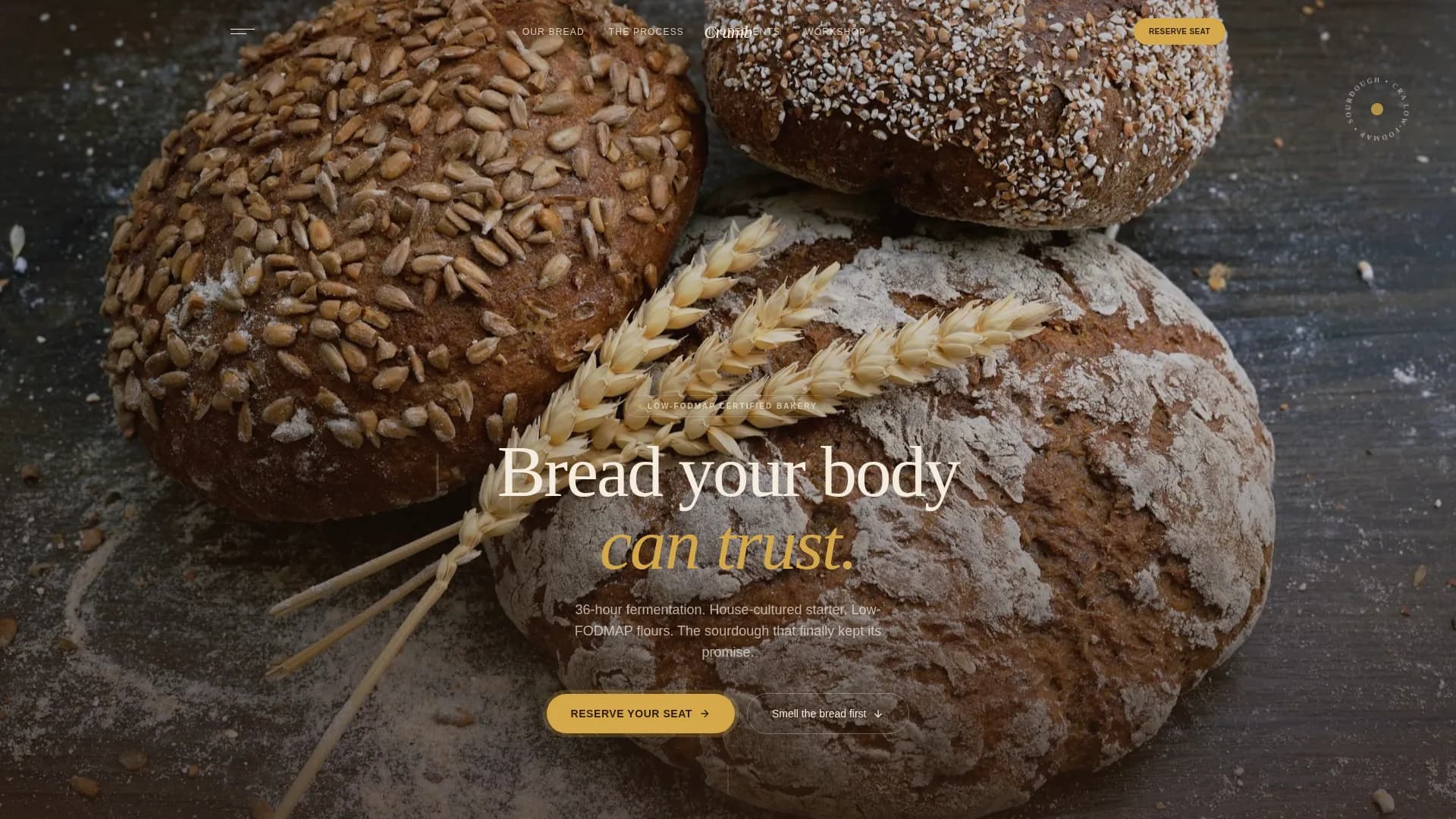 Specialist Low-FODMAP Food & Dining Professional Website Template