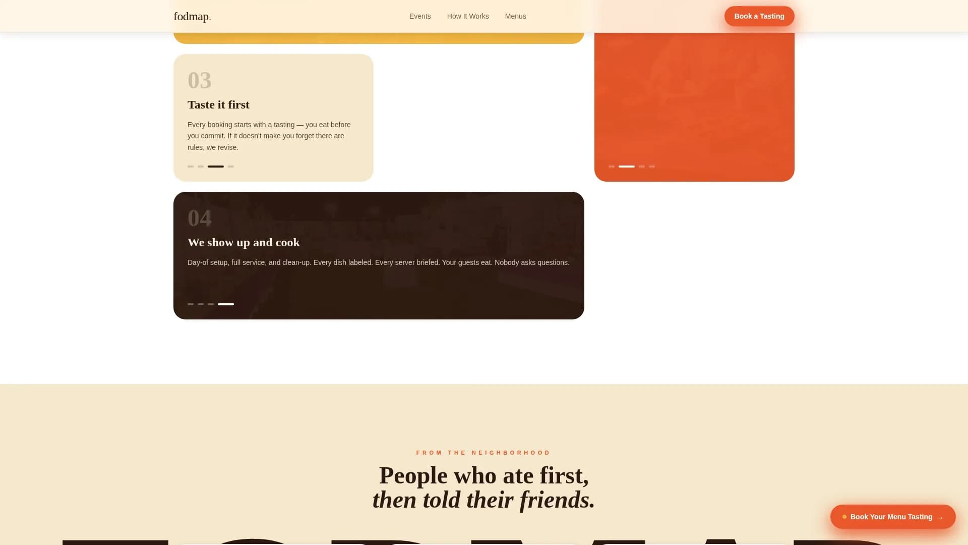 Advanced Low-FODMAP Food & Dining Appointment Booking Website Template