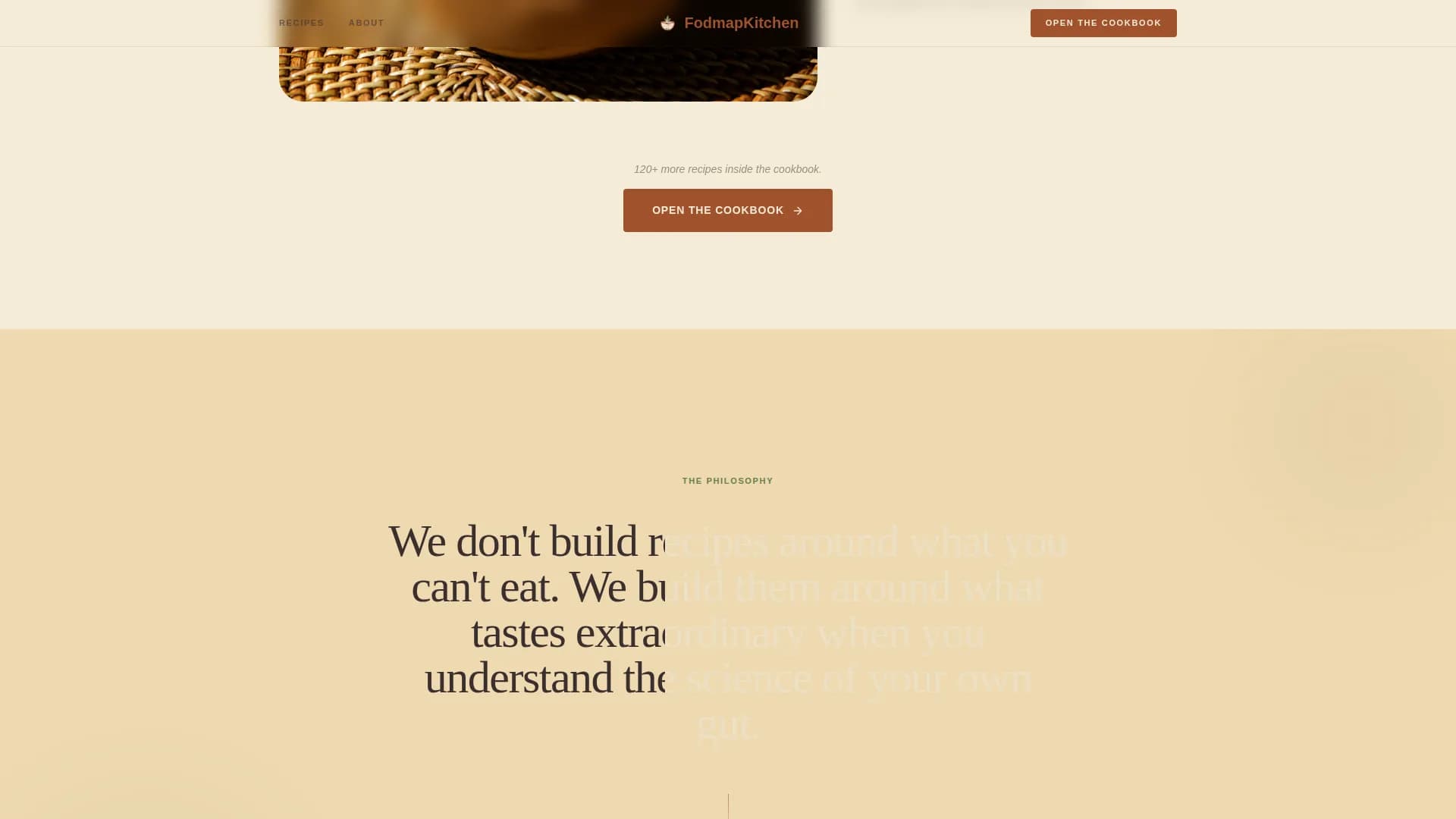 Complete Low-FODMAP Food & Dining Professional Website Template