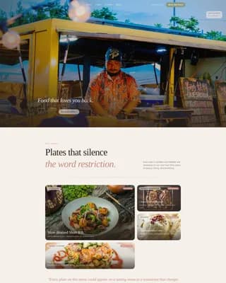 Low-FODMAP Food & Dining Appointment Booking Website Template