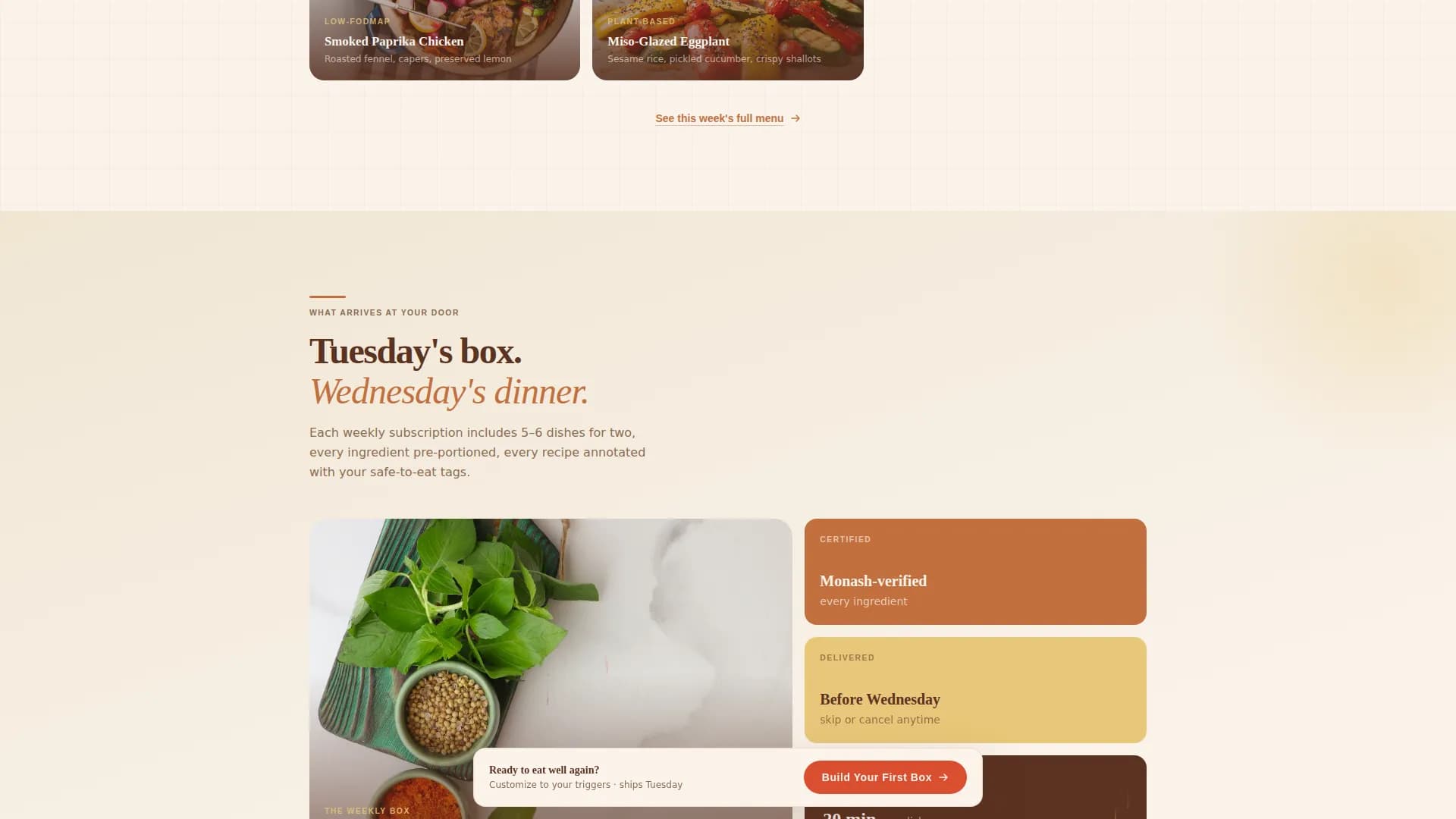 Advanced Low-FODMAP Food & Dining Professional Website Template
