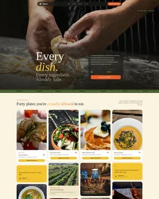 Expert Low-FODMAP Food & Dining Professional Website Template