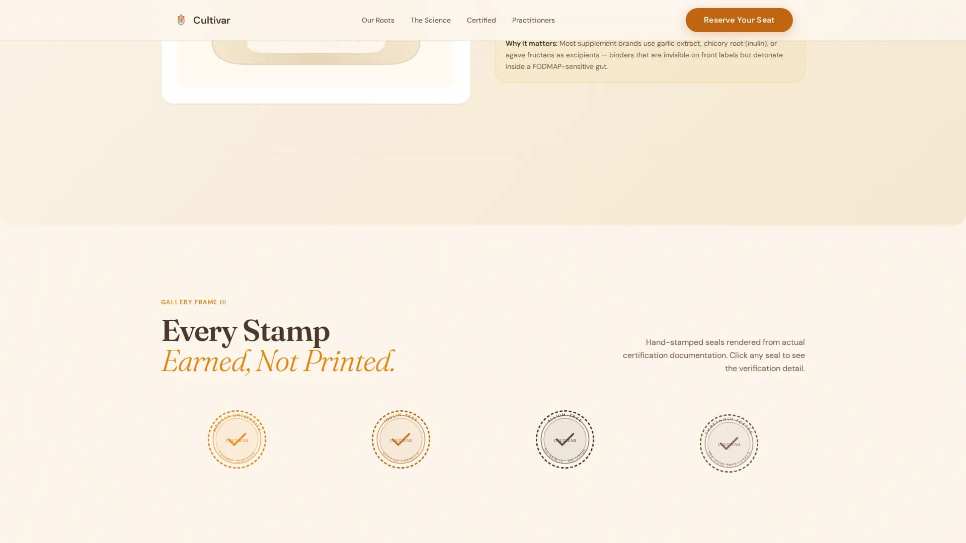 Low-FODMAP Food & Dining Portfolio & Case Study Website Template