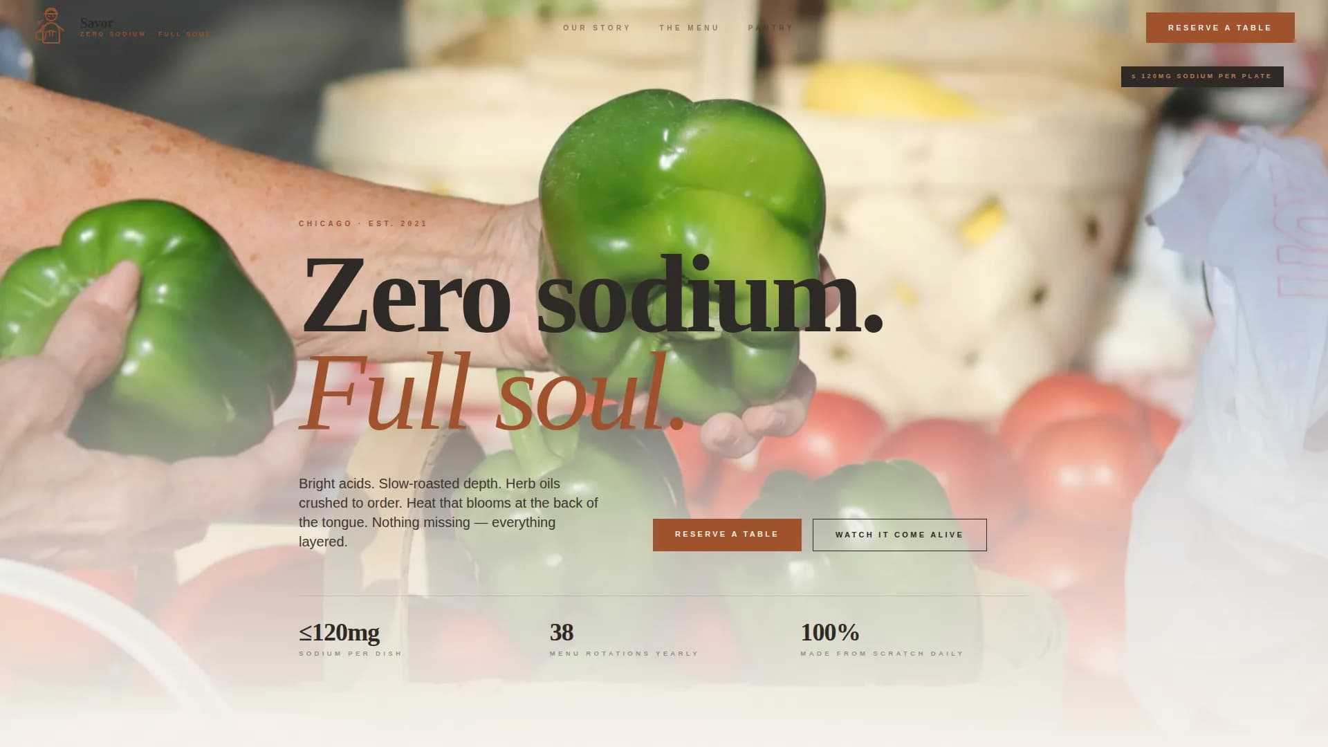Ember — Curated Cardiac Restaurant Landing Page Template