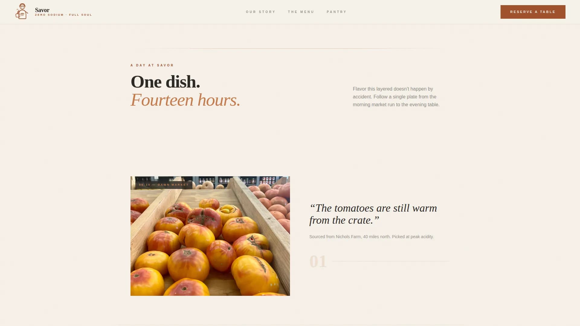 Ember — Curated Cardiac Restaurant Landing Page Template