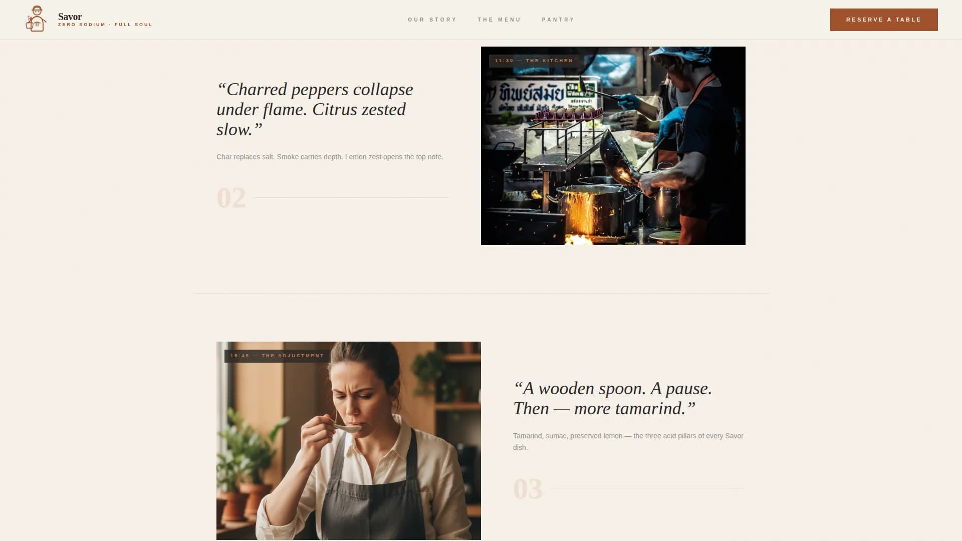 Ember — Curated Cardiac Restaurant Landing Page Template