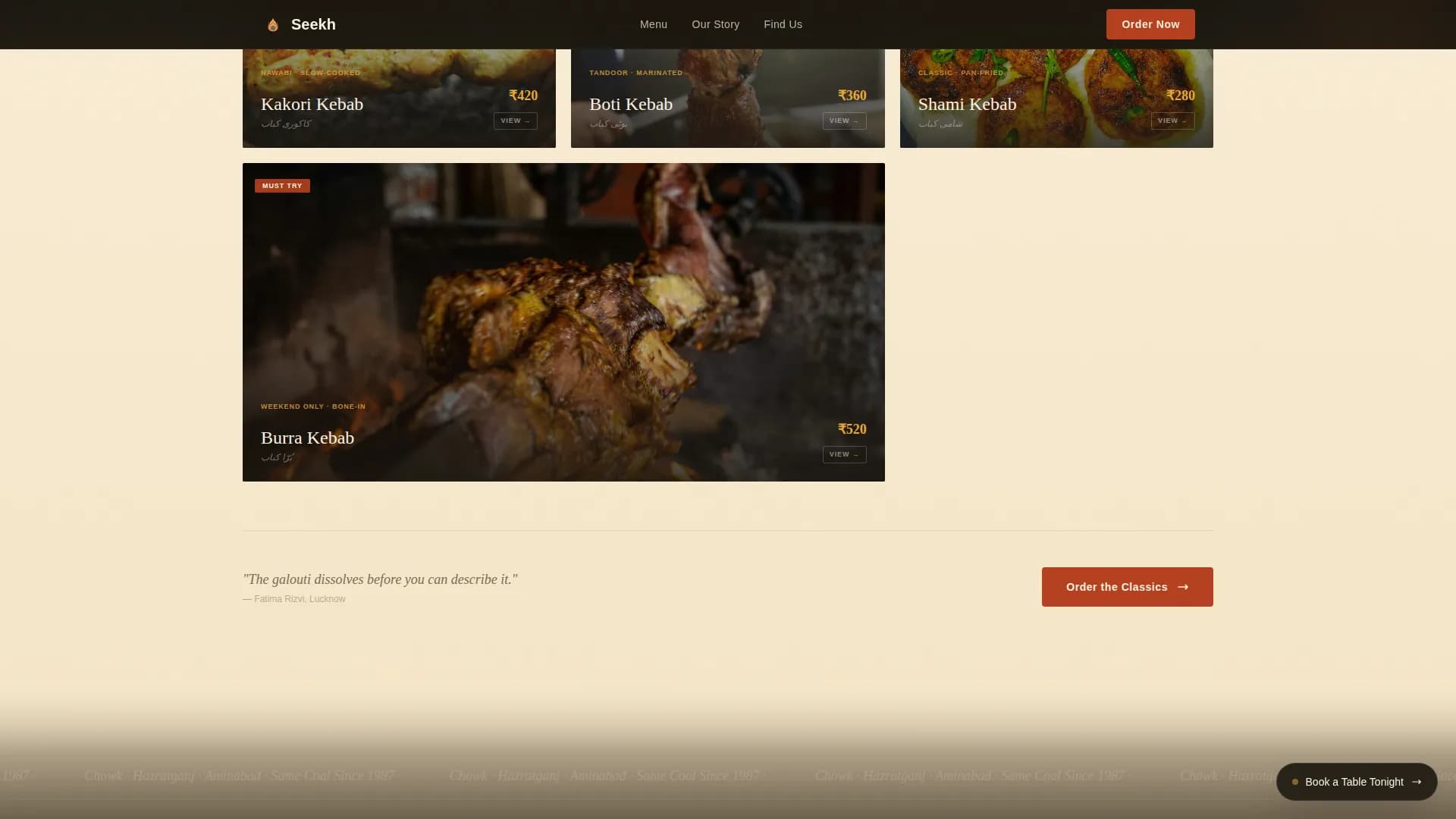 Complete Regional & Specialty Restaurant Portfolio & Case Study Website Template
