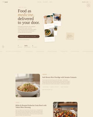 Nourish — Balanced Macro Nutrition Landing Page Template