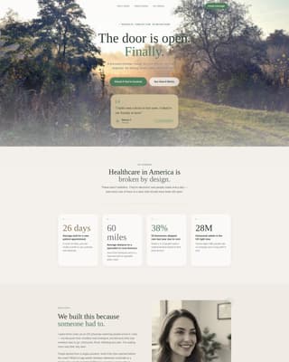 Healthcare Access Nonprofit Professional Website Template