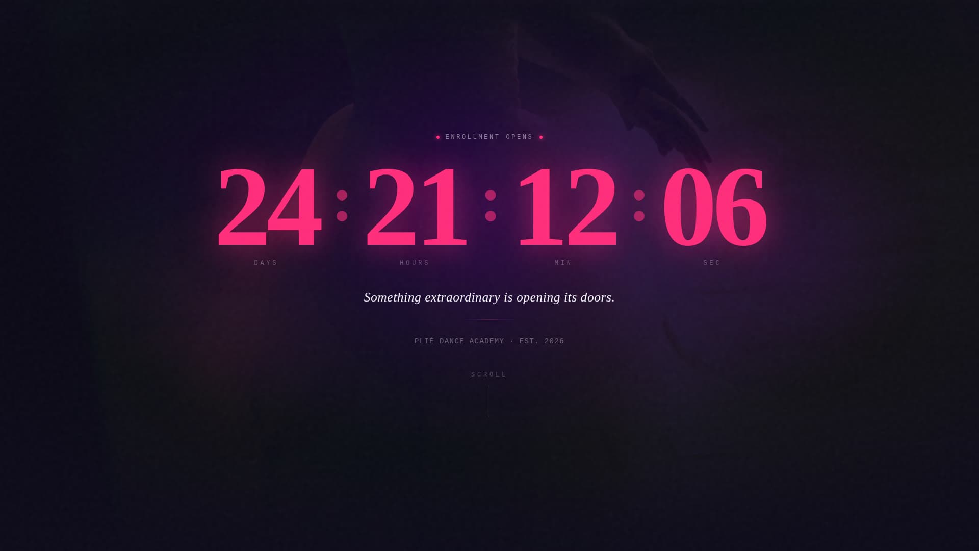 Dance Studio & Company Pre-Launch Website Template