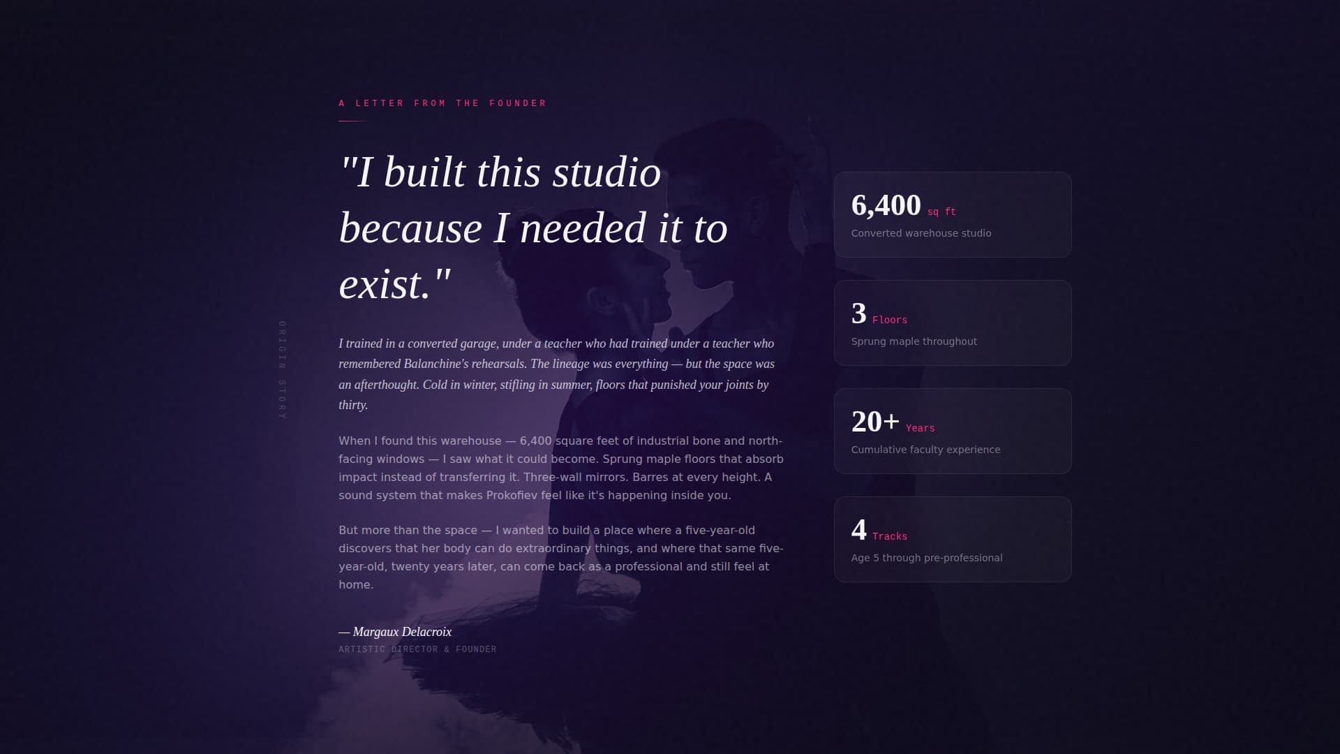 Dance Studio & Company Pre-Launch Website Template