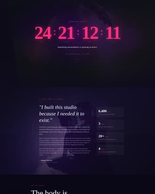 Dance Studio & Company Pre-Launch Website Template