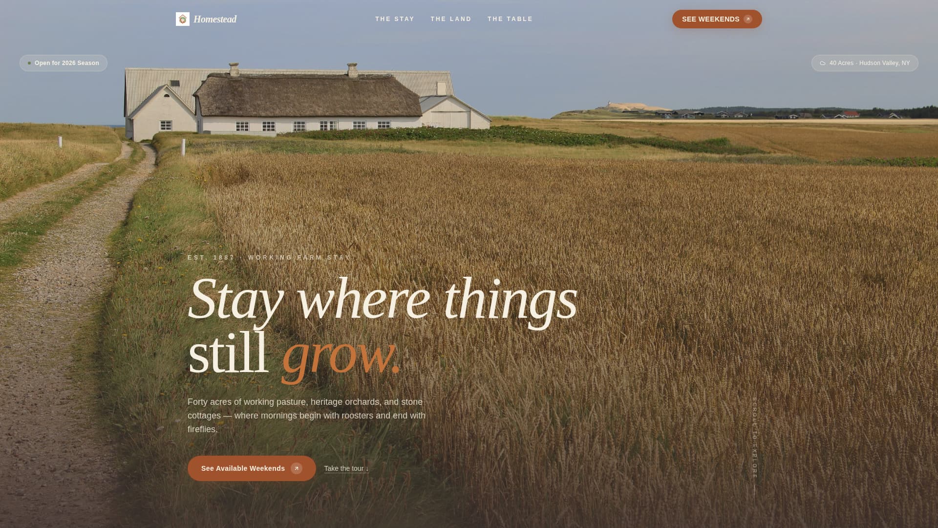 Agri-Tourism & Farm Experience Booking Website Template
