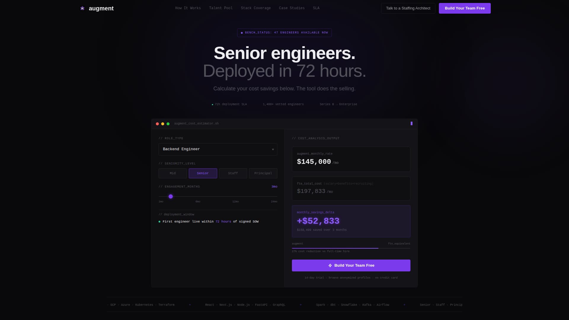 Specialist IT Services & Consulting Cost Estimator Website Template