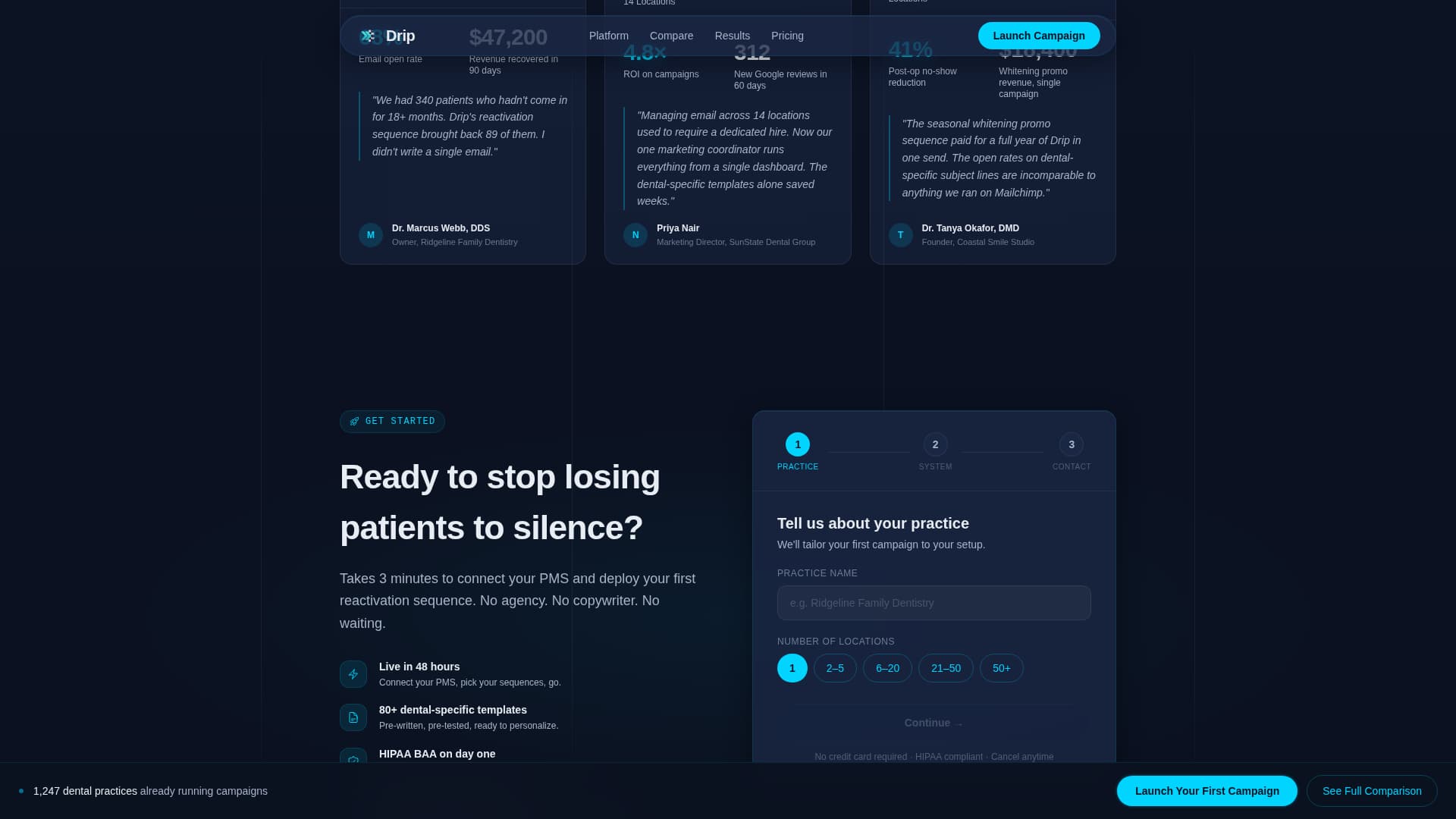 Dental Software Booking Website Template