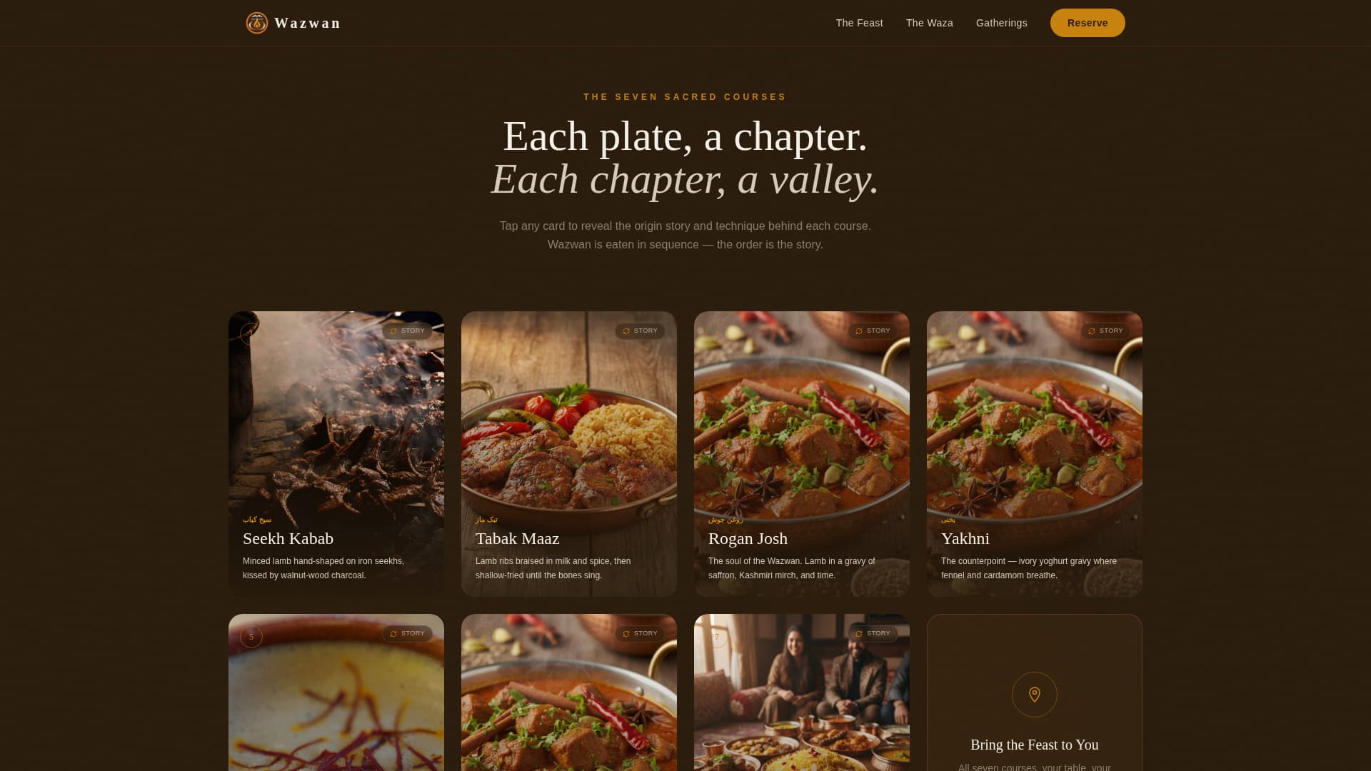 Regional & Specialty Restaurant Booking Website Template