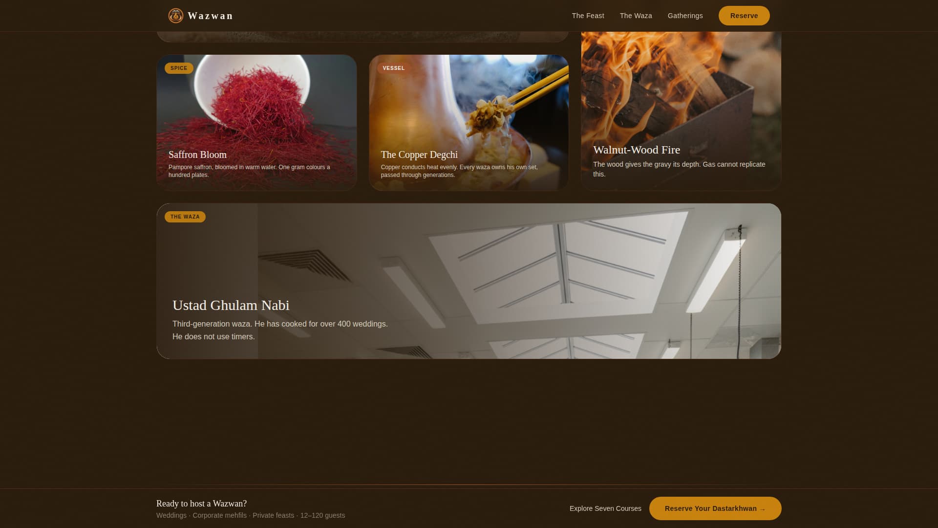 Regional & Specialty Restaurant Booking Website Template