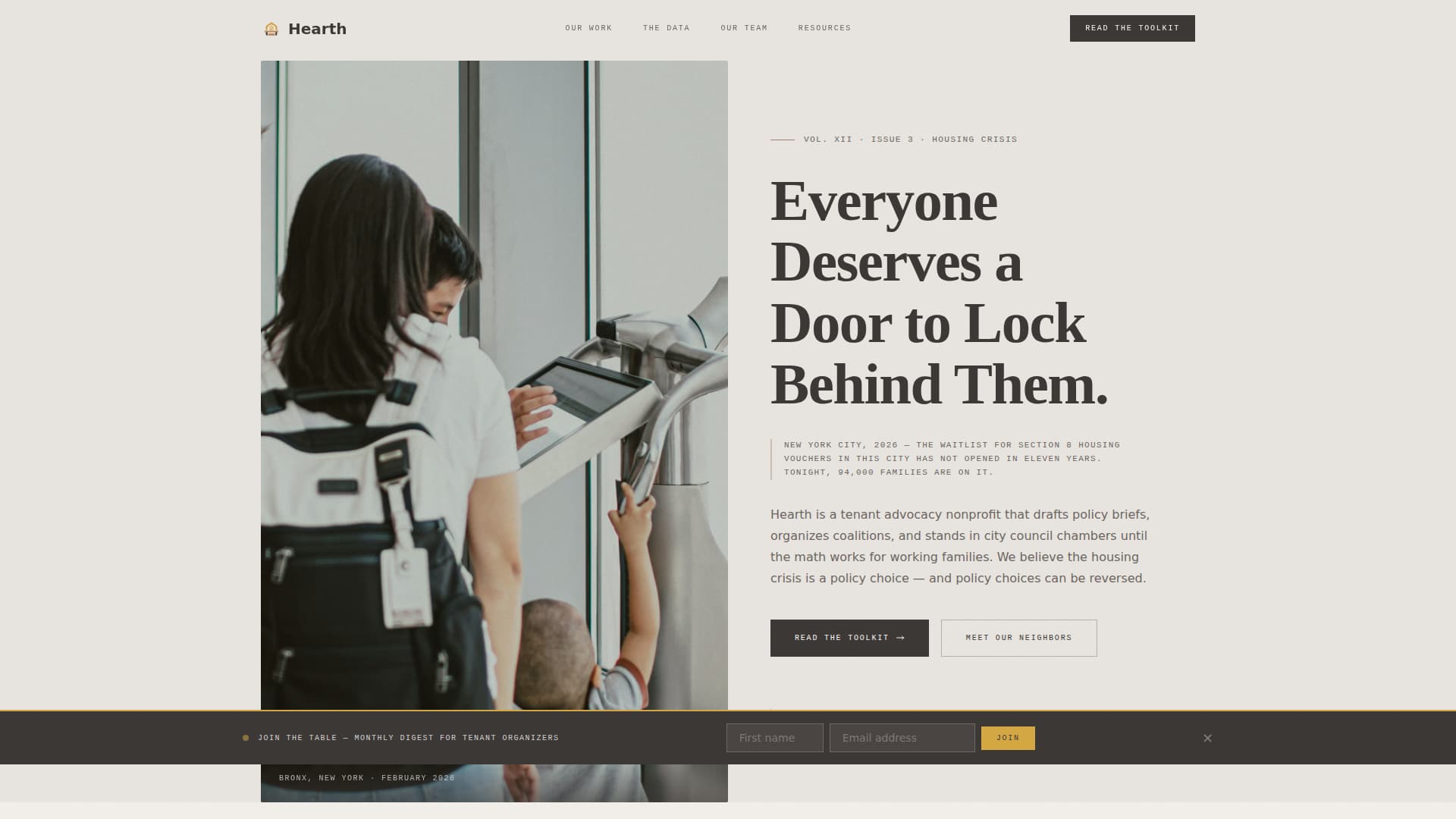 Affordable Housing Nonprofit Privacy Policy Website Template
