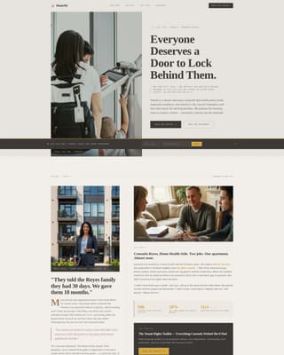 Affordable Housing Nonprofit Privacy Policy Website Template