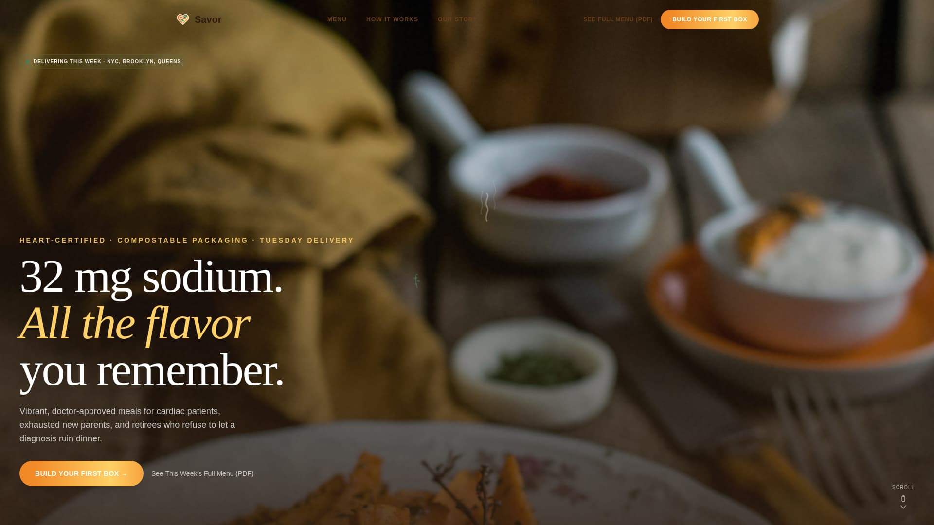 Low-Sodium Food & Dining Blog Website Template