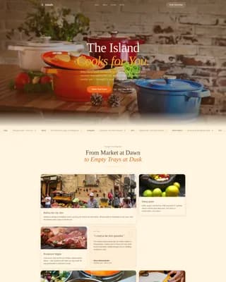Sakafo - Authentic Malagasy Catering Landing Page Template