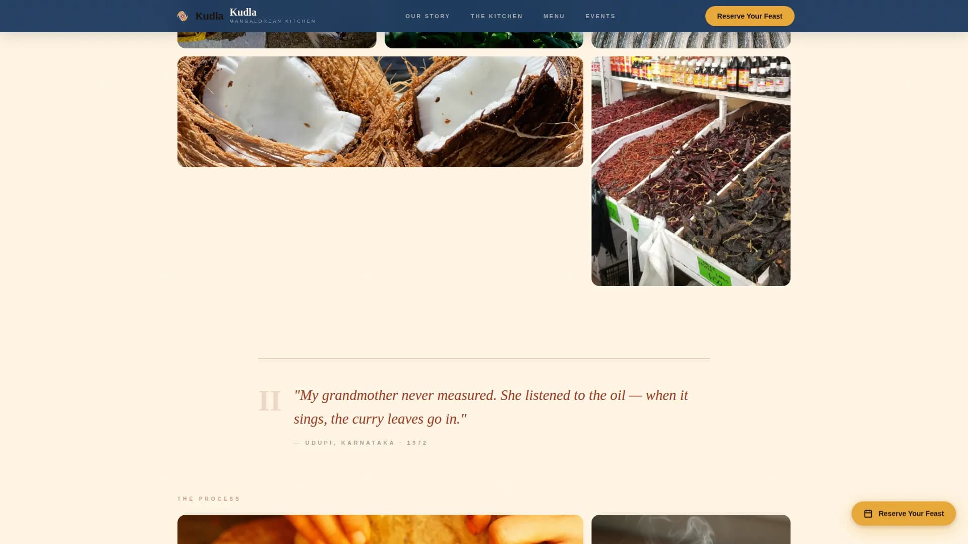 Expert Regional & Specialty Restaurant Portfolio & Case Study Website Template