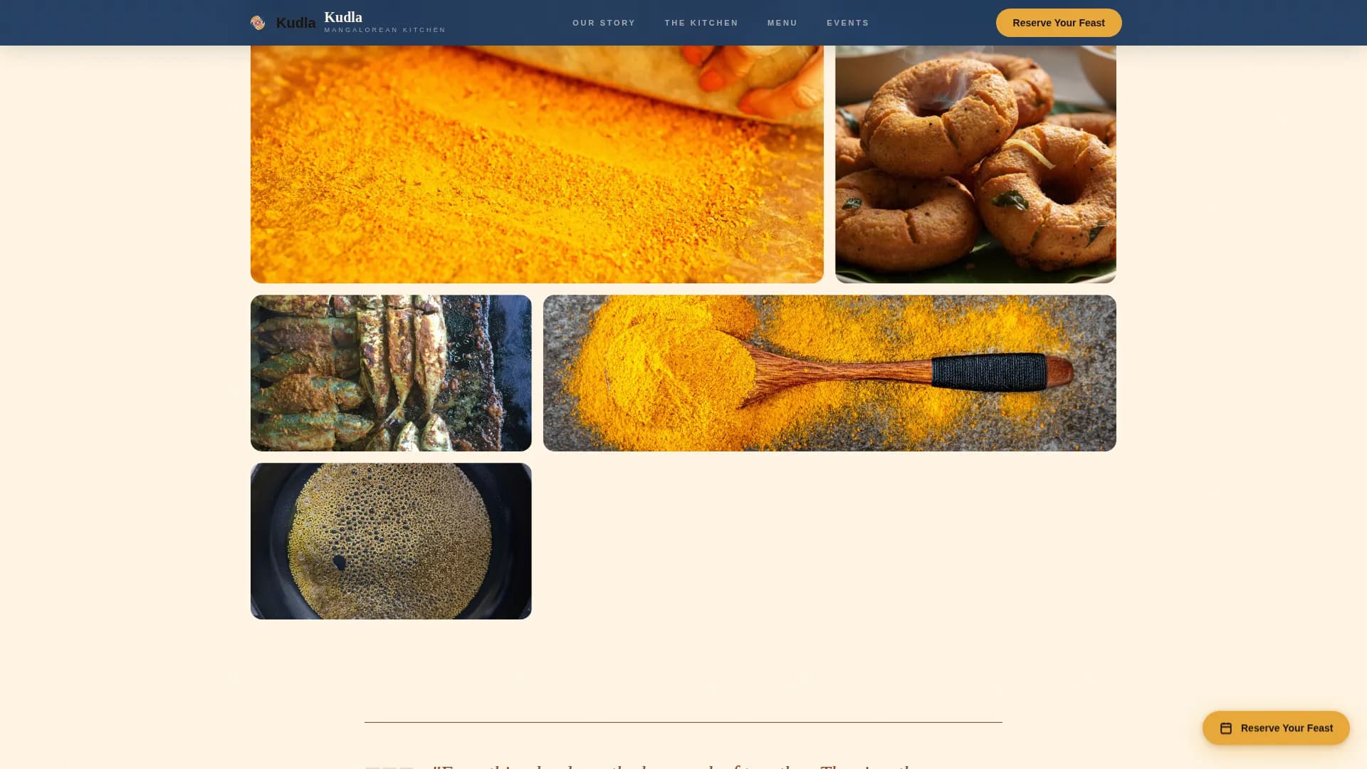 Expert Regional & Specialty Restaurant Portfolio & Case Study Website Template