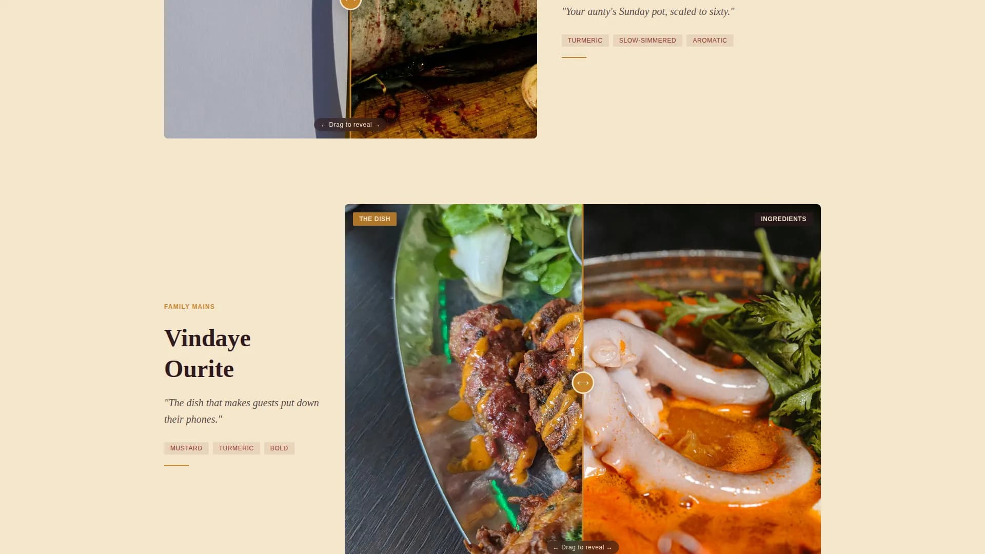 Island — Artisan Mauritian Catering Landing Page Template