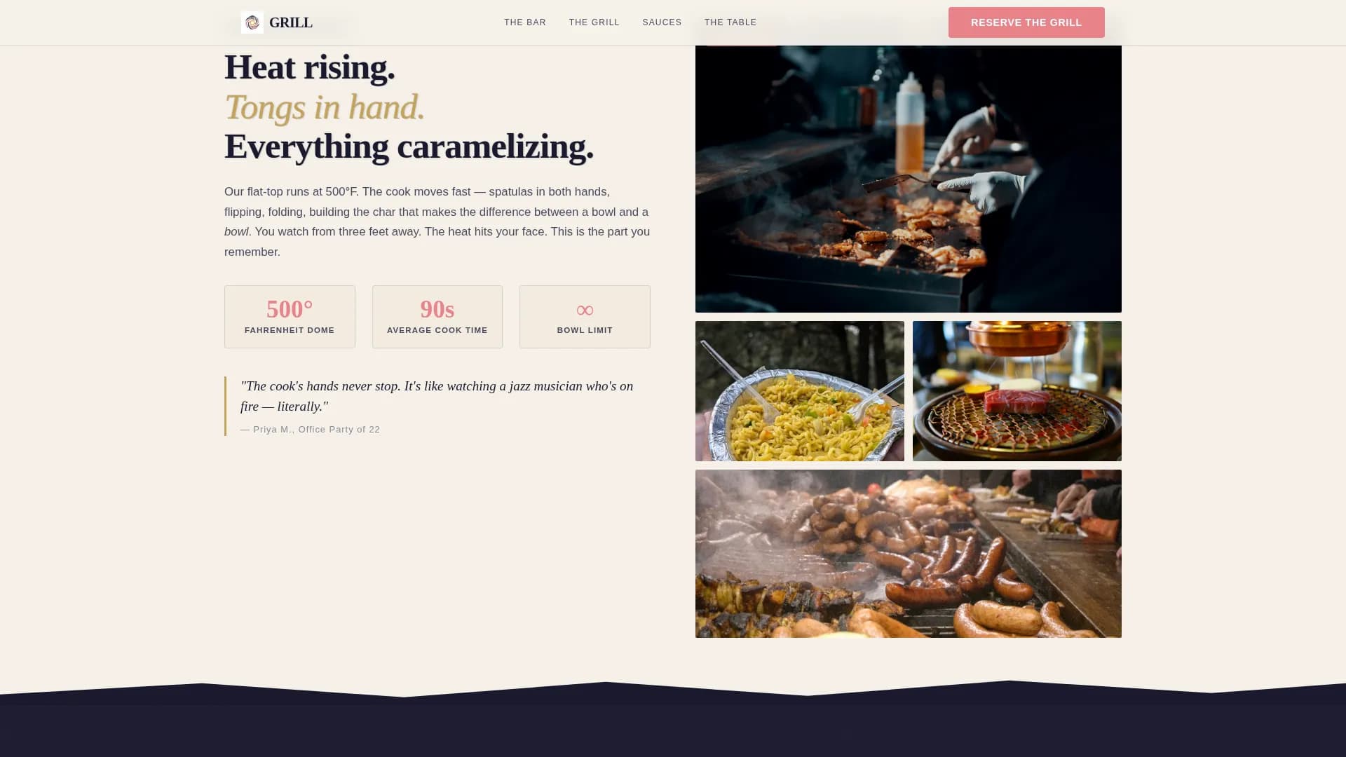Expert Regional & Specialty Restaurant Appointment Booking Website Template