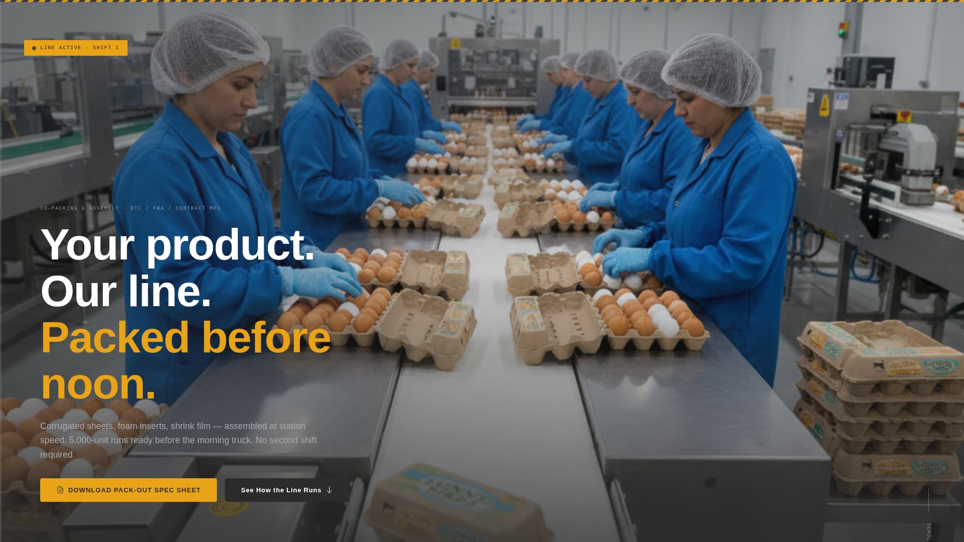 Packaging Manufacturing Cost Calculator Website Template