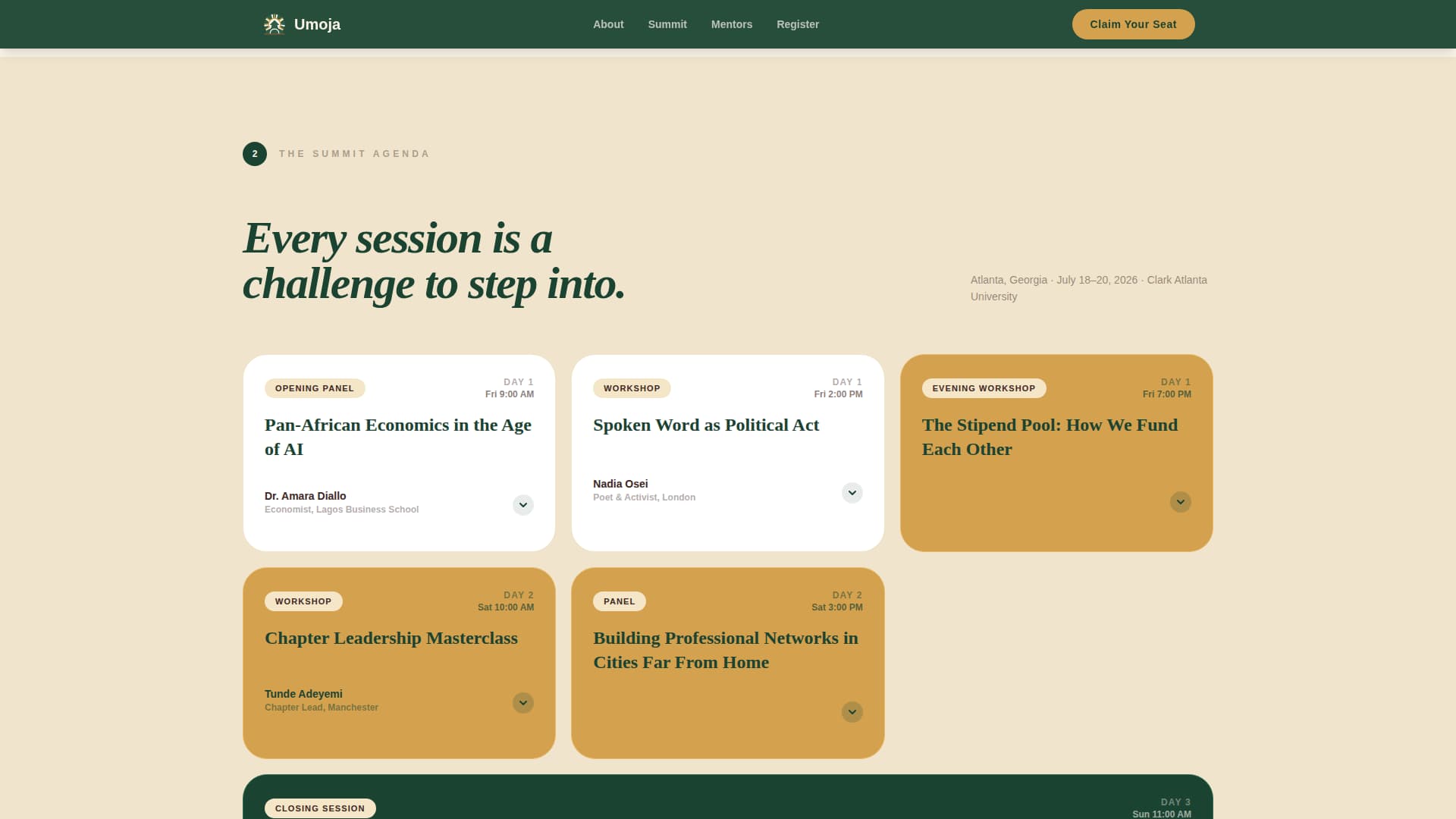 Umoja — Empowering African Community Landing Page Template