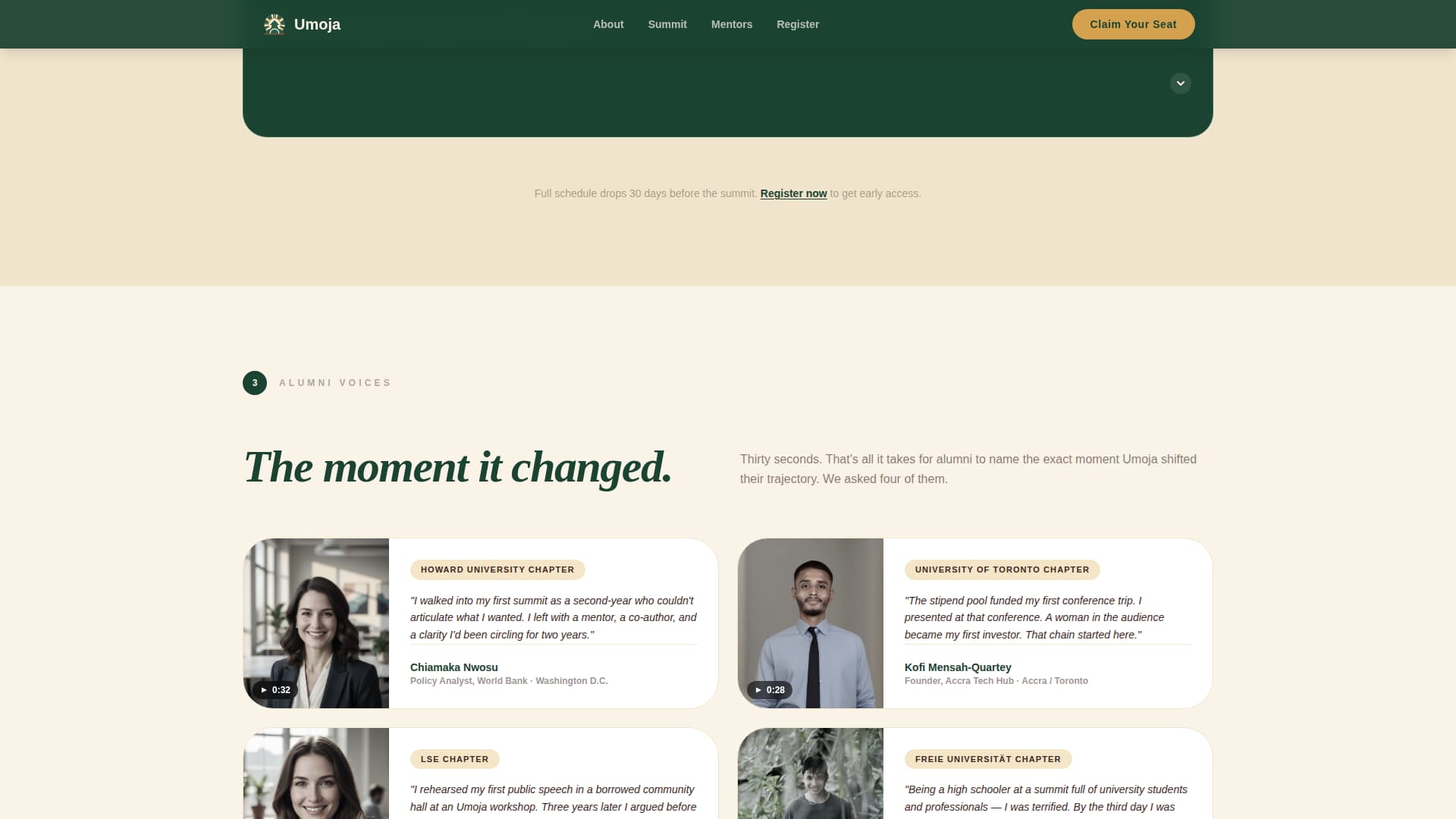 Umoja — Empowering African Community Landing Page Template