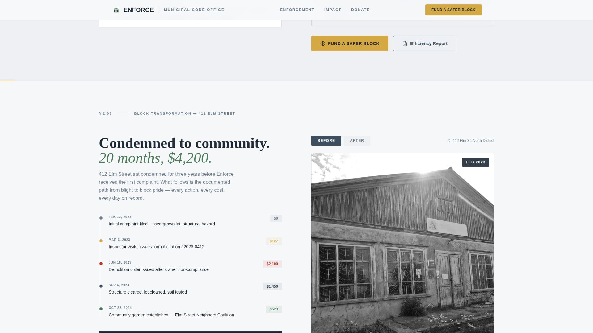 Code Enforcement Government Professional Website Template