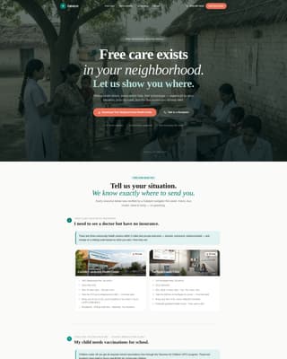 Healthcare Access Nonprofit Specialist Professional Website Template