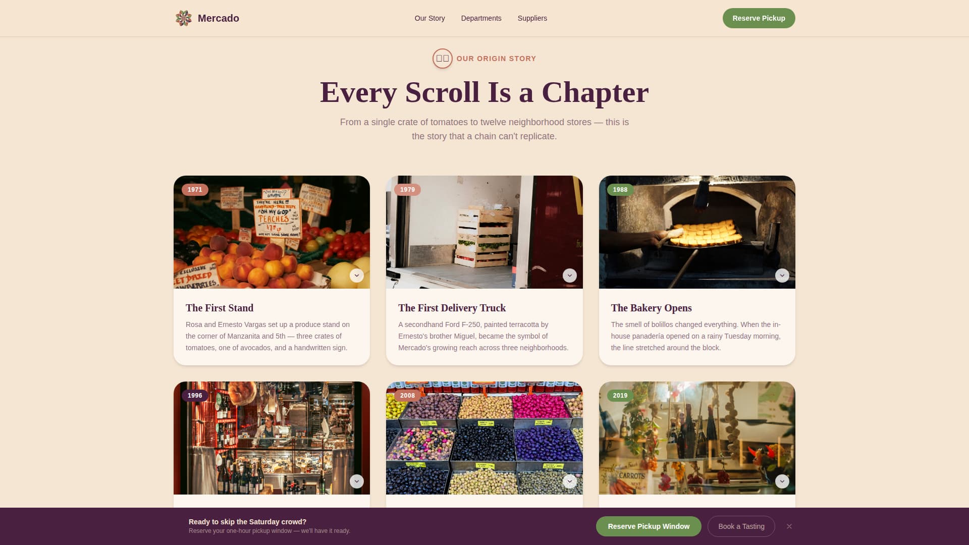 Mercado — Vibrant Latin Grocery Landing Page Template