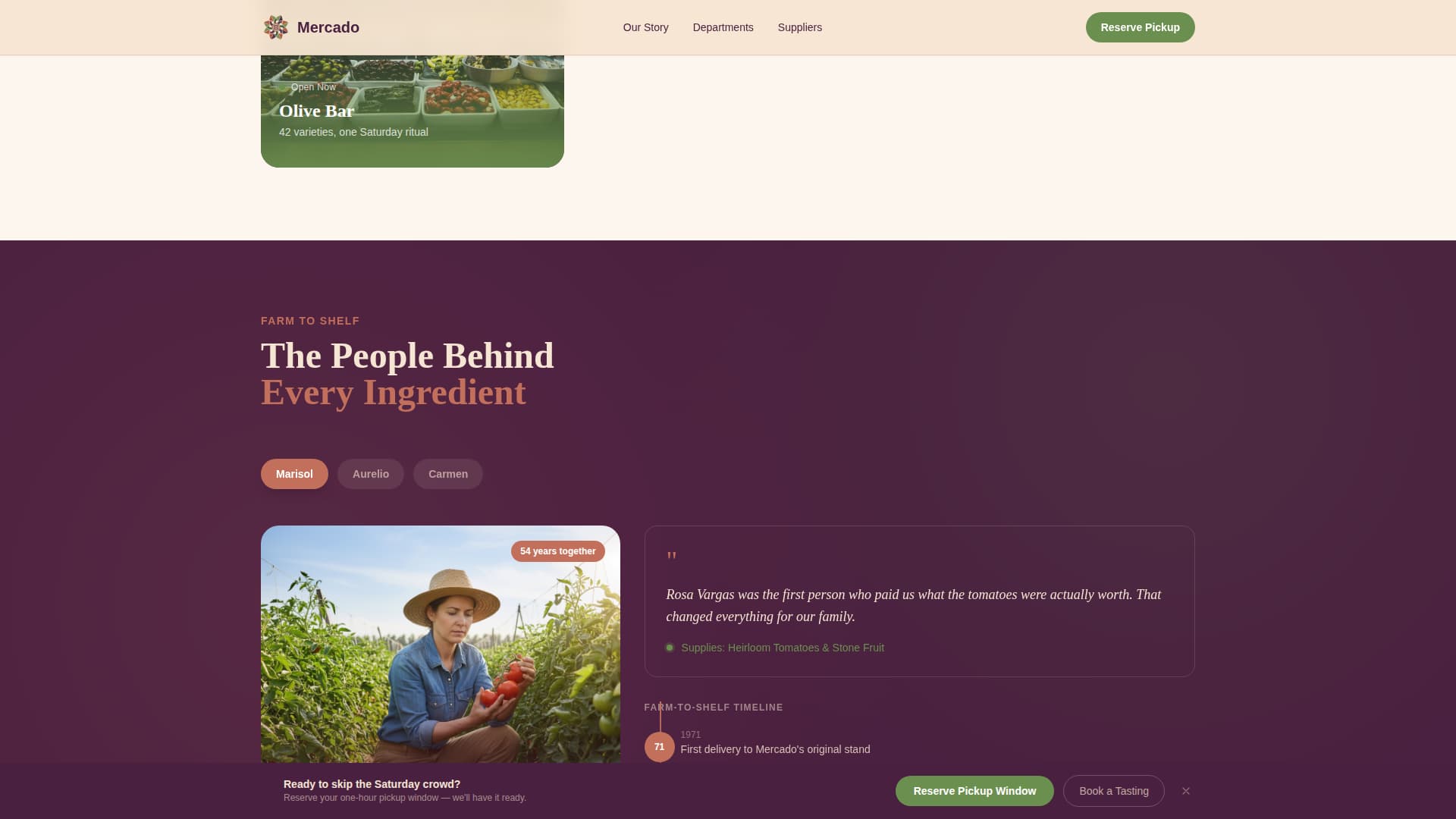 Mercado — Vibrant Latin Grocery Landing Page Template