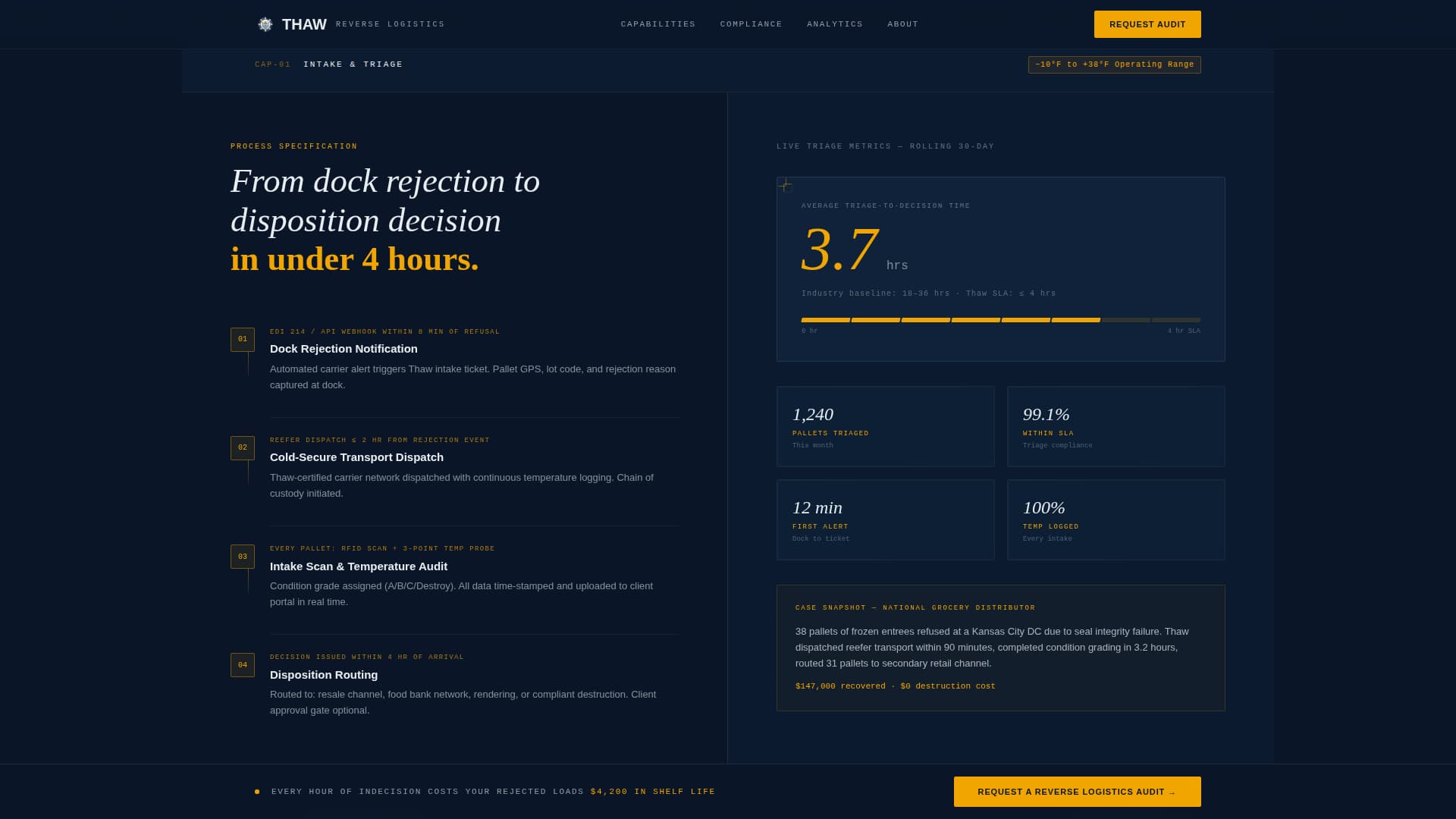 Chill — Precision Cold Chain Landing Page Template
