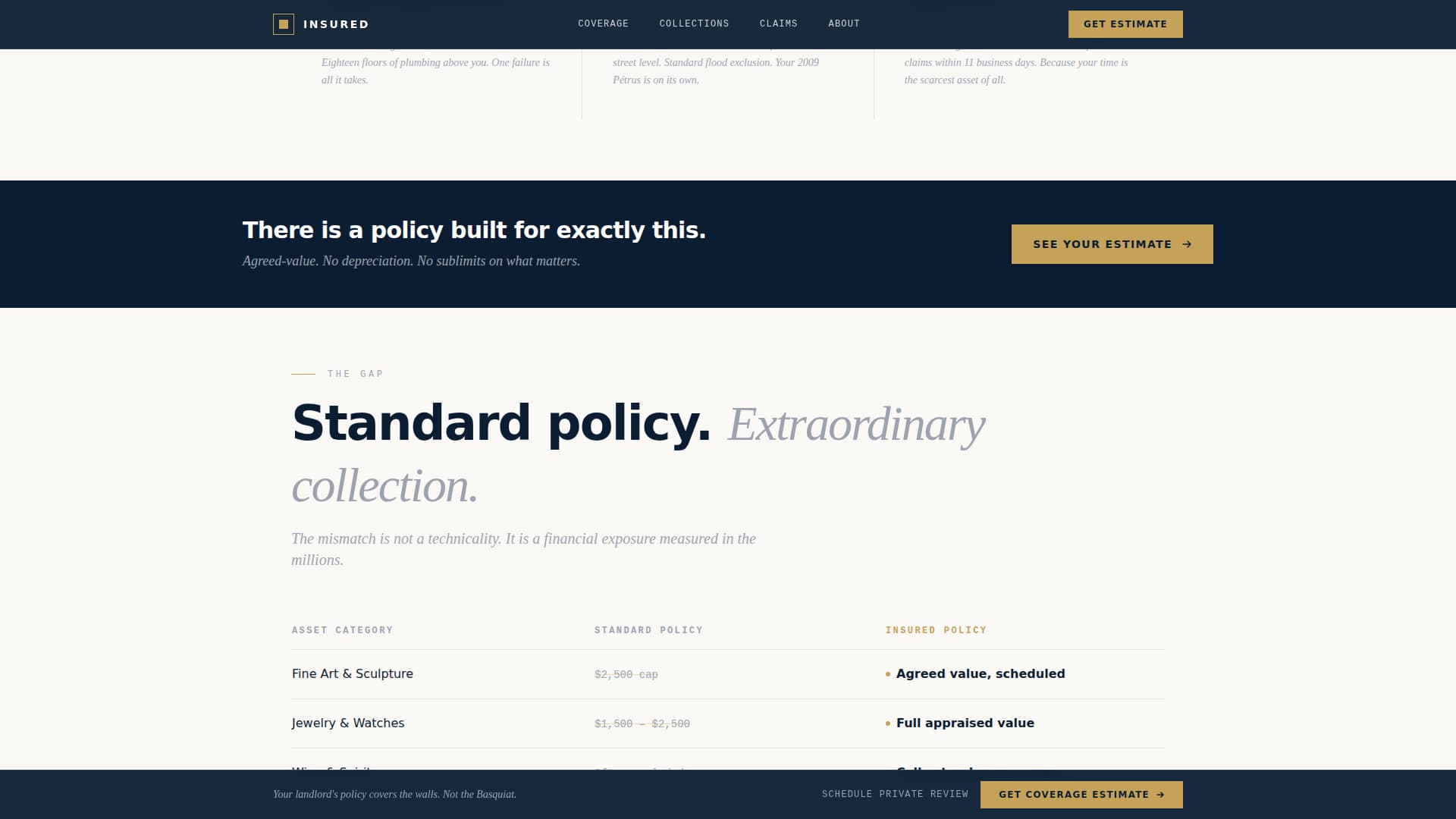 Complete High Net Worth Individual Insurance Professional Website Template