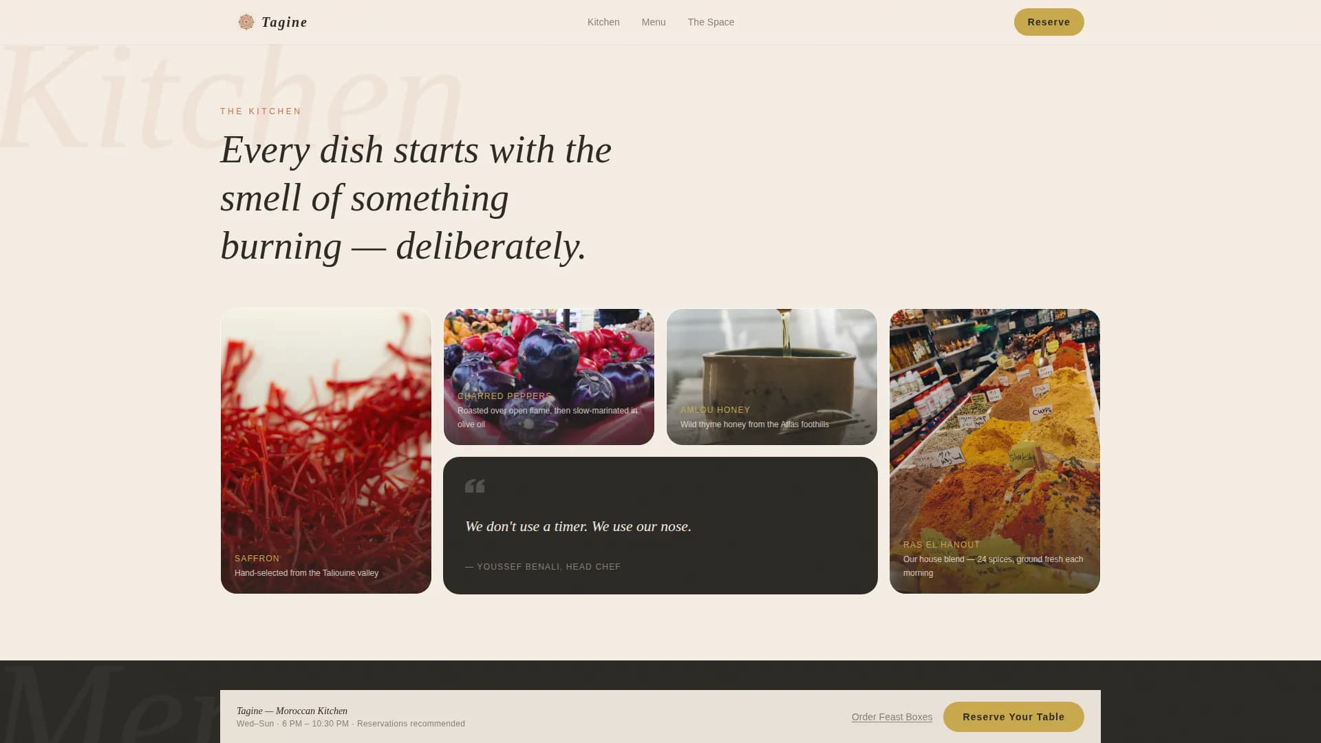 Premium Regional & Ethnic Restaurant Appointment Booking Website Template