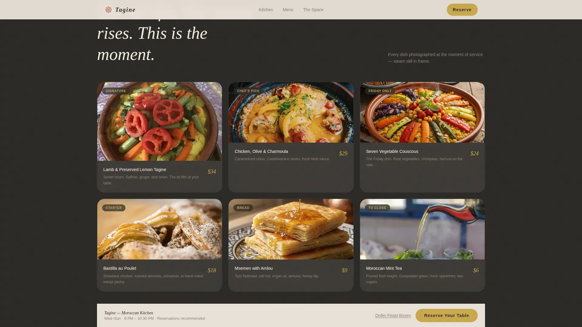 Premium Regional & Ethnic Restaurant Appointment Booking Website Template