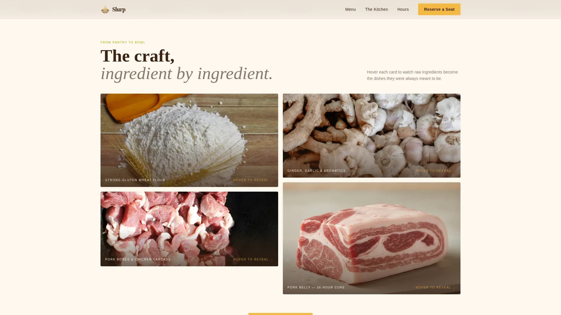 Regional & Specialty Restaurant Appointment Booking Website Template