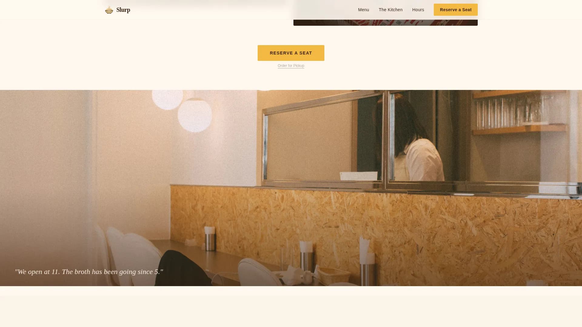 Regional & Specialty Restaurant Appointment Booking Website Template