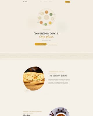 Regional & Specialty Restaurant Professional Website Template