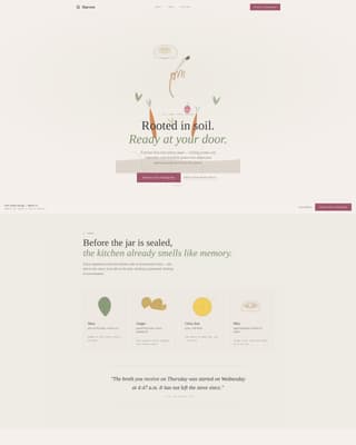 Harvest - Wholesome Mealdelivery Landing Page Template