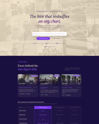 Recruitment & Hiring Specialist Portfolio Website Template