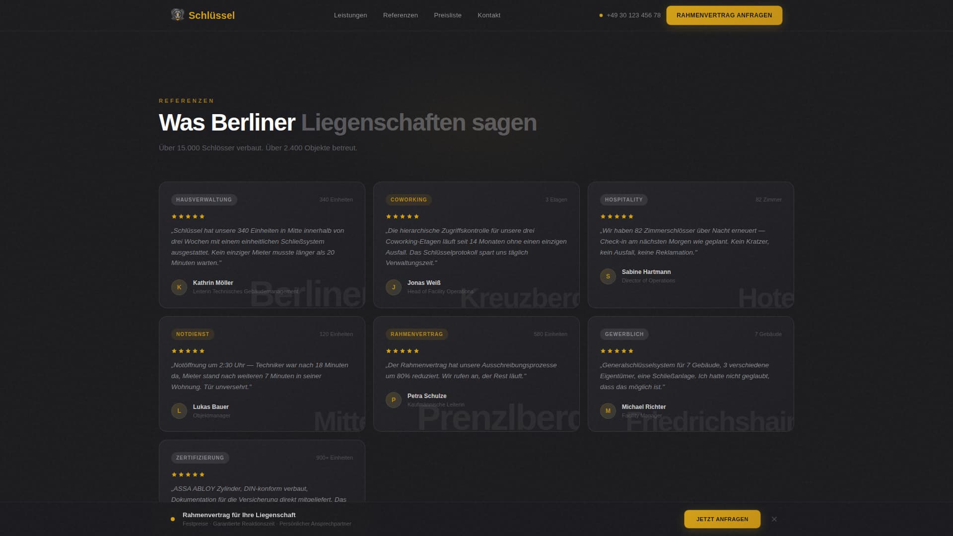 Unlock — Precision Security Services Landing Page Template