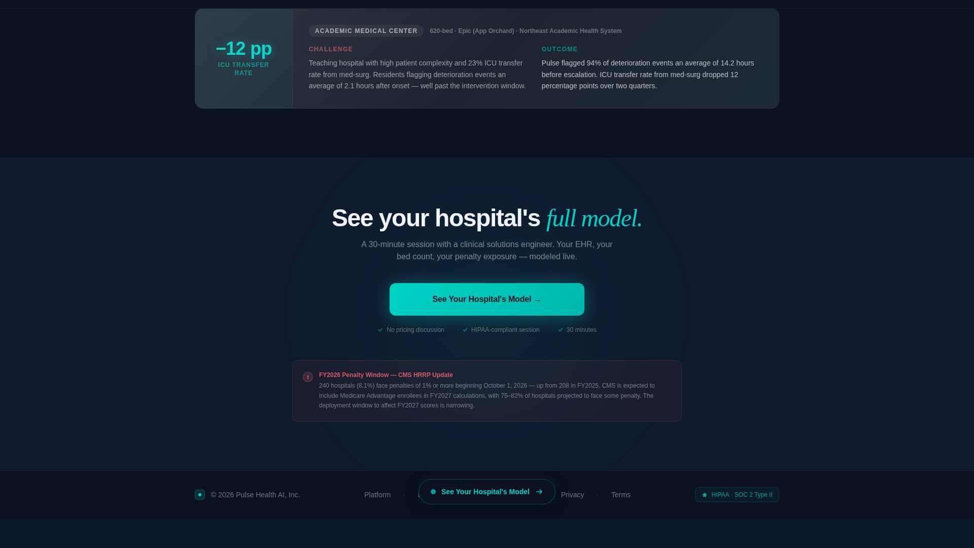 Beacon — Predictive Medical Device Landing Page Template