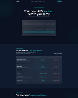 Beacon — Predictive Medical Device Landing Page Template