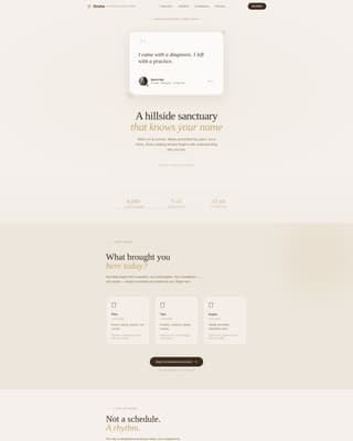 Wellness Retreat & Resort Booking Website Template