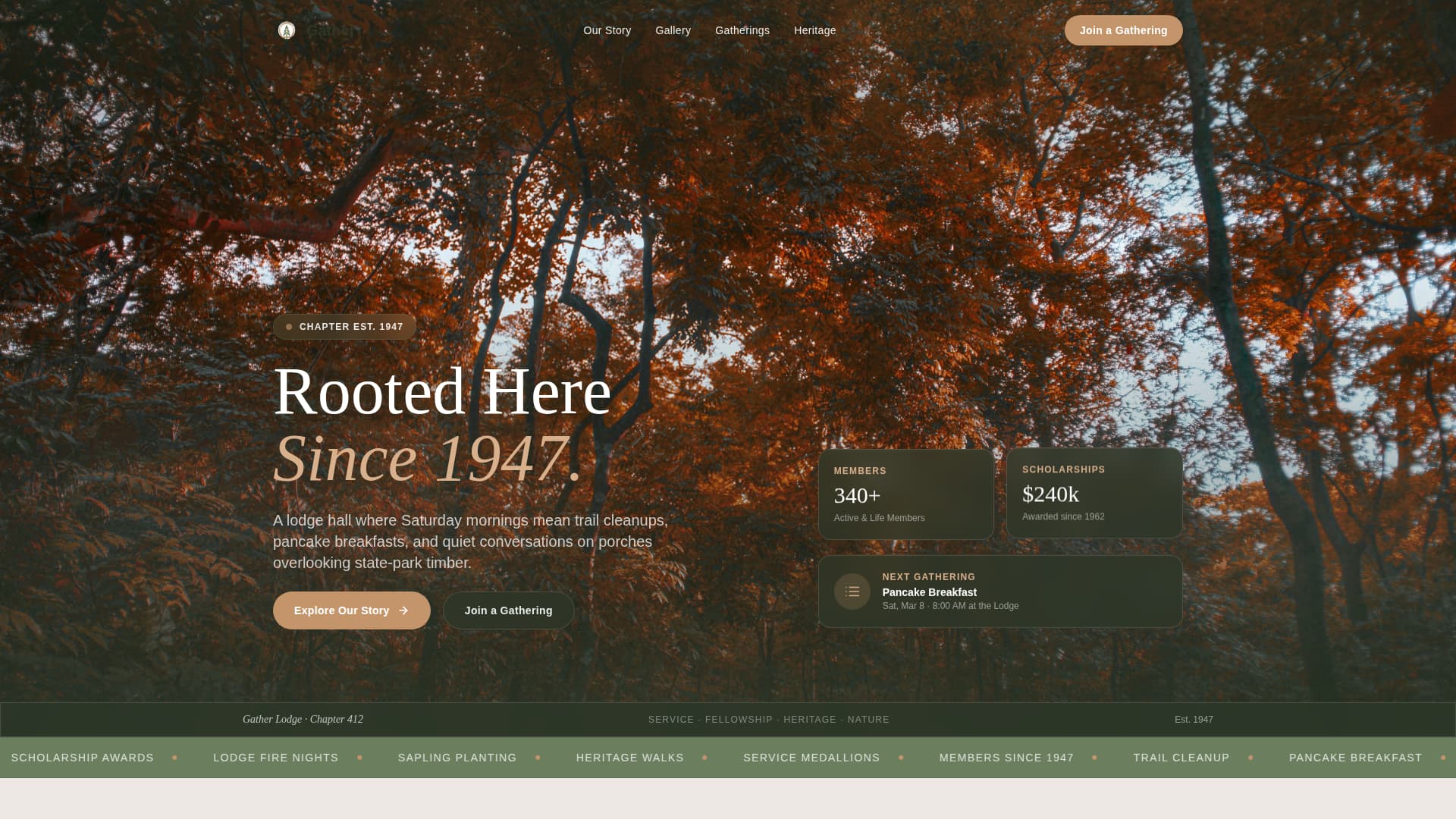 Alumni & Membership Association Professional Website Template